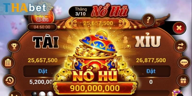 Nổ hũ tài xỉu là phiên bản thu hút nhiều người chơi nhất tại THABET